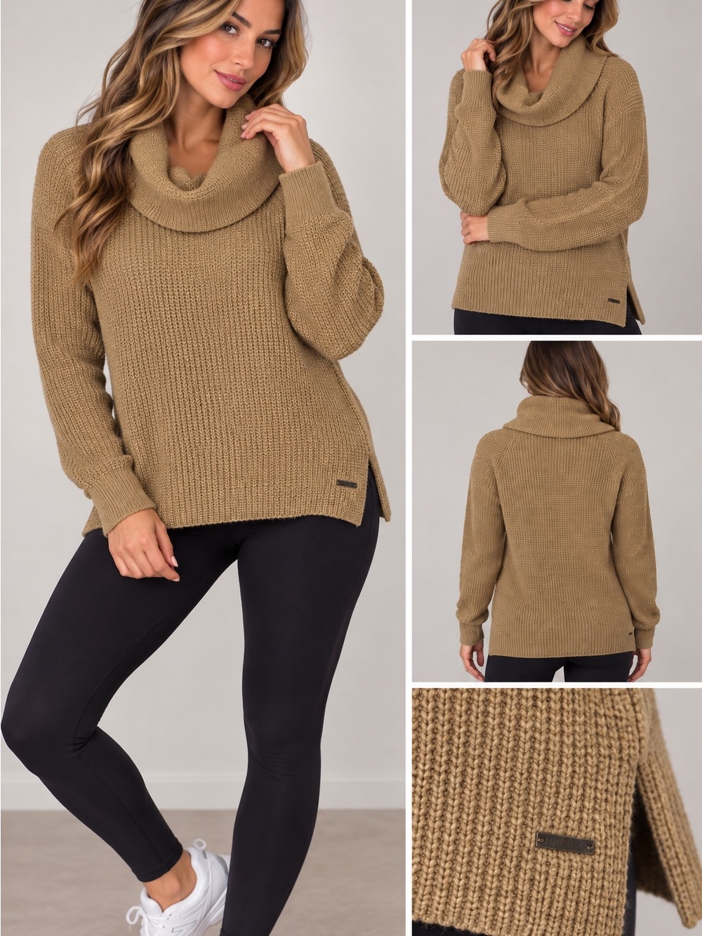 Michael Kors Camel Turtleneck Sweater